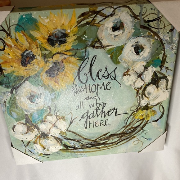 Bless this Home 14” x 14” Canvas - Picture 11 of 11